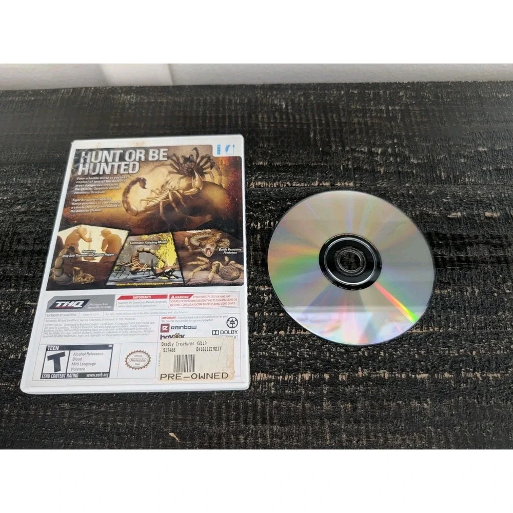 Deadly Creatures (Nintendo Wii, 2009) No Manual